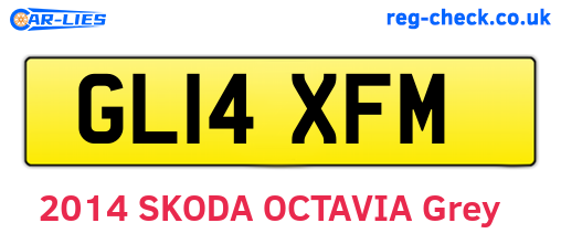 GL14XFM are the vehicle registration plates.