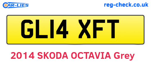 GL14XFT are the vehicle registration plates.