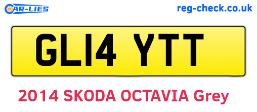 GL14YTT are the vehicle registration plates.