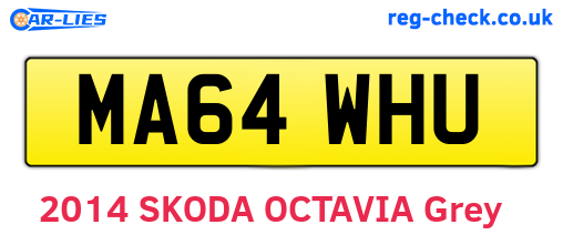 MA64WHU are the vehicle registration plates.