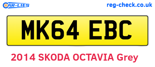 MK64EBC are the vehicle registration plates.