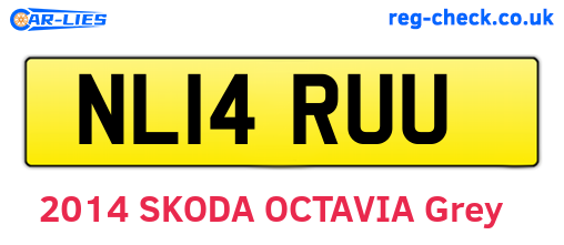 NL14RUU are the vehicle registration plates.