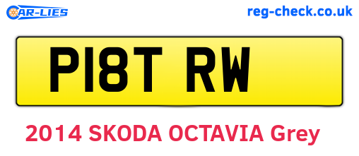 P18TRW are the vehicle registration plates.