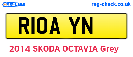R10AYN are the vehicle registration plates.