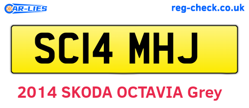 SC14MHJ are the vehicle registration plates.