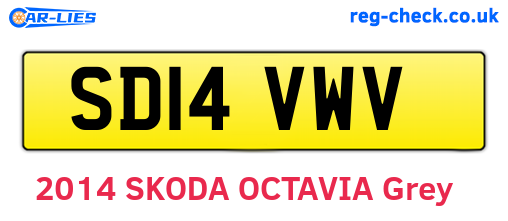 SD14VWV are the vehicle registration plates.