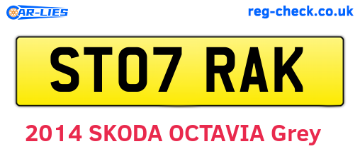 ST07RAK are the vehicle registration plates.