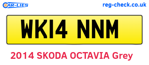 WK14NNM are the vehicle registration plates.