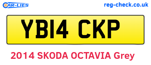 YB14CKP are the vehicle registration plates.