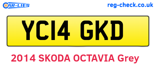 YC14GKD are the vehicle registration plates.