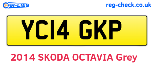 YC14GKP are the vehicle registration plates.