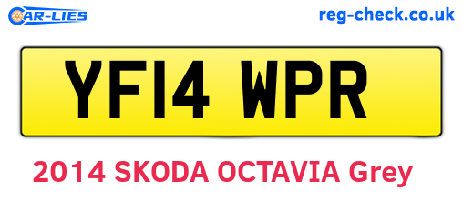YF14WPR are the vehicle registration plates.
