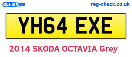 YH64EXE are the vehicle registration plates.