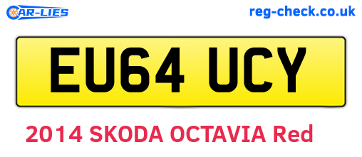 EU64UCY are the vehicle registration plates.