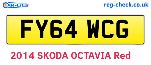 FY64WCG are the vehicle registration plates.