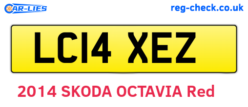 LC14XEZ are the vehicle registration plates.