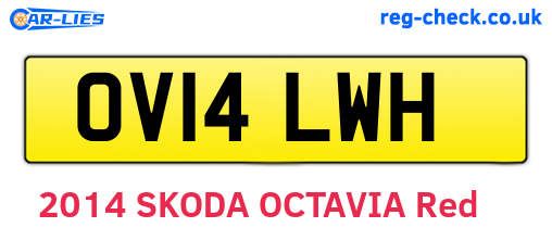 OV14LWH are the vehicle registration plates.