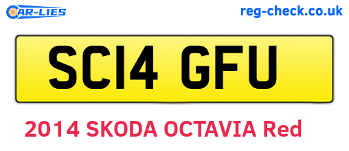 SC14GFU are the vehicle registration plates.