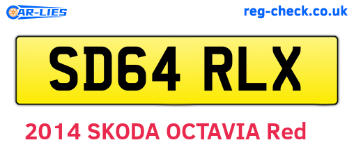SD64RLX are the vehicle registration plates.
