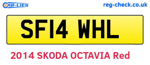 SF14WHL are the vehicle registration plates.