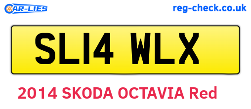 SL14WLX are the vehicle registration plates.