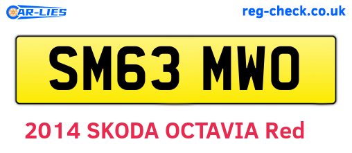 SM63MWO are the vehicle registration plates.