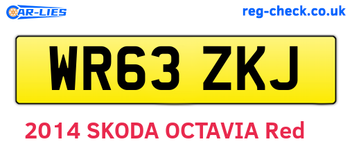 WR63ZKJ are the vehicle registration plates.