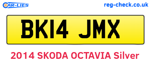 BK14JMX are the vehicle registration plates.
