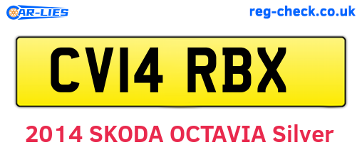 CV14RBX are the vehicle registration plates.