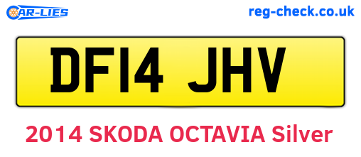 DF14JHV are the vehicle registration plates.