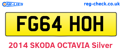 FG64HOH are the vehicle registration plates.