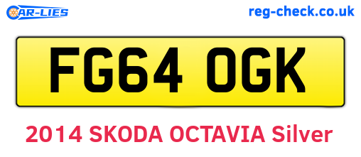 FG64OGK are the vehicle registration plates.