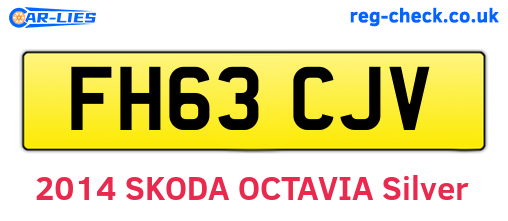 FH63CJV are the vehicle registration plates.