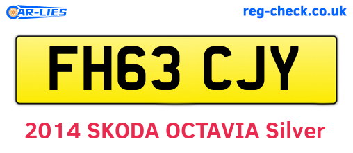 FH63CJY are the vehicle registration plates.