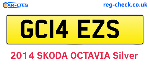 GC14EZS are the vehicle registration plates.