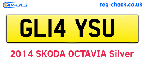 GL14YSU are the vehicle registration plates.