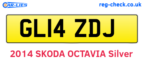 GL14ZDJ are the vehicle registration plates.