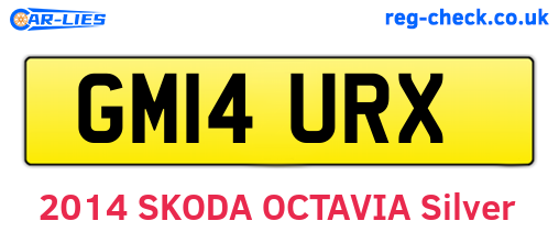 GM14URX are the vehicle registration plates.