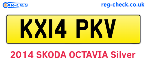 KX14PKV are the vehicle registration plates.