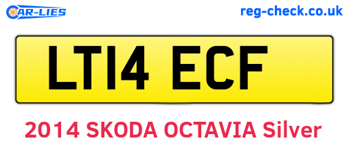 LT14ECF are the vehicle registration plates.