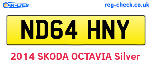 ND64HNY are the vehicle registration plates.