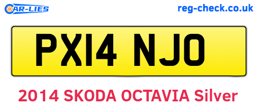 PX14NJO are the vehicle registration plates.