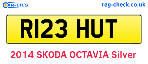 R123HUT are the vehicle registration plates.