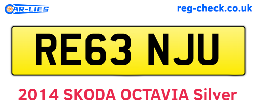 RE63NJU are the vehicle registration plates.