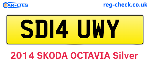 SD14UWY are the vehicle registration plates.