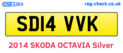 SD14VVK are the vehicle registration plates.