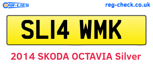 SL14WMK are the vehicle registration plates.