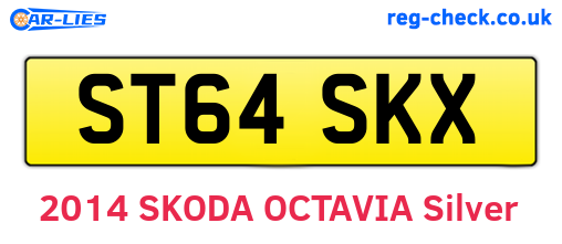 ST64SKX are the vehicle registration plates.