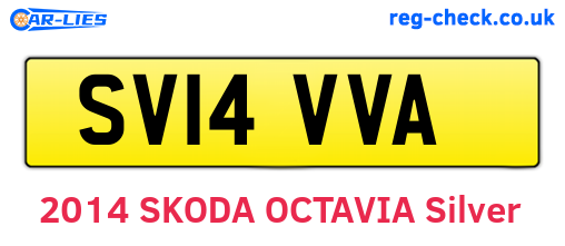 SV14VVA are the vehicle registration plates.