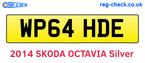 WP64HDE are the vehicle registration plates.